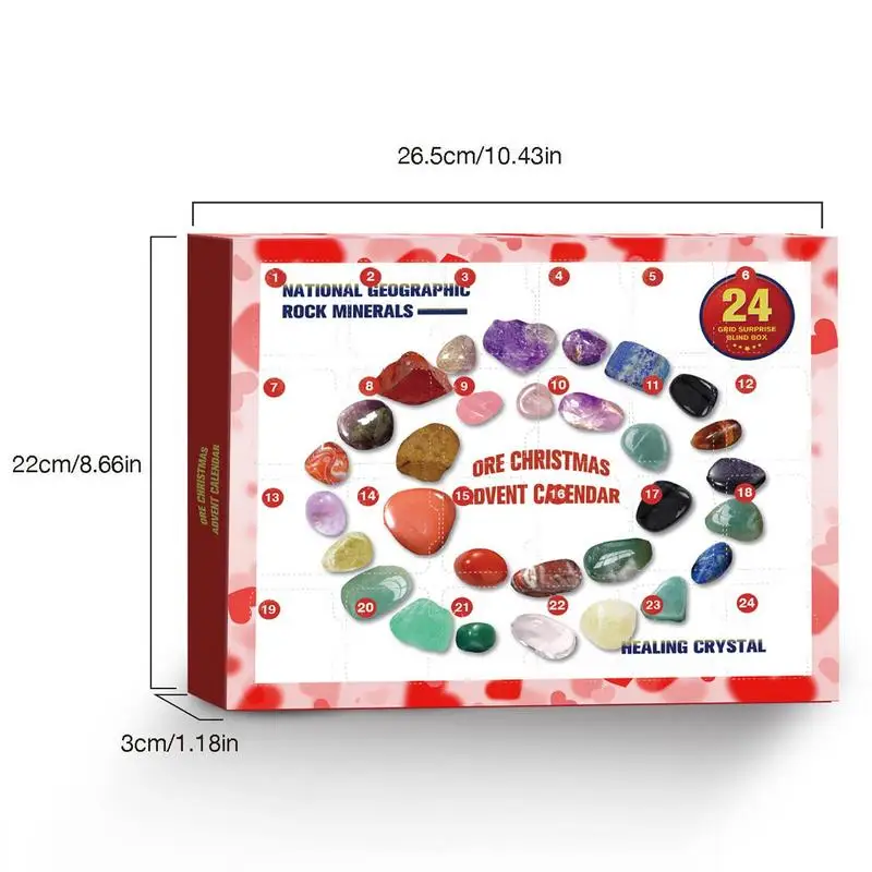 Christmas Countdown Calendars Advent Surprises With Rocks Countdown Calendar Odorless Exquisite Christmas Scientific Gift With