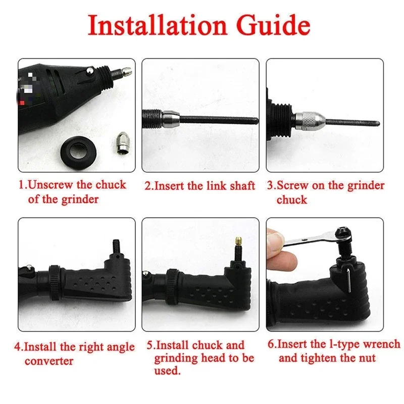 Dremel 575 오리지널 직각 컨버터 부착 회전 도구, 200 4000 3000 8220 전기 그라인더 액세서리 모델에 적합
