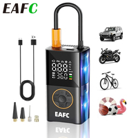 EAFC Wireless Electric Car Tire Inflator Pump 150PSI Air Compressor Pump4000mAh Battery For Auto Bike Motor Ball Bike Inflatable