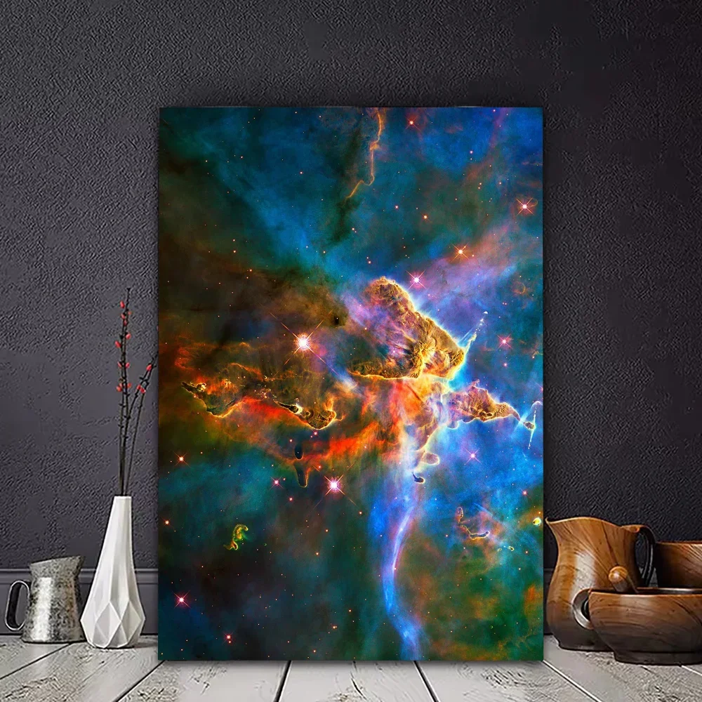 Vintage Space Astronomy Poster Whitepaper Sticker DIY Room Bar Cafe Wall Decor