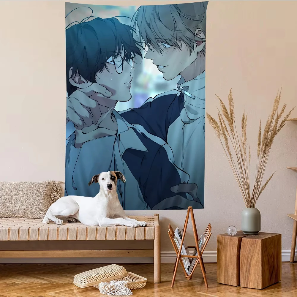 Anime Cartoon Kawaii Lost In The Cloud Tapestry Room Decoration Home Decor Bedroom Wall Hanging Fabric Tarot Hippie