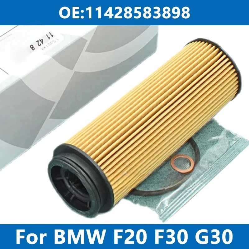 Car Oil Filter Kit 11428583898 For BMW F30 G21 G30 G31 G11 G12 G01 G02 G05 140 330d 340i 530d 730 X3 X4 X5 B57 B58 Engine Filter