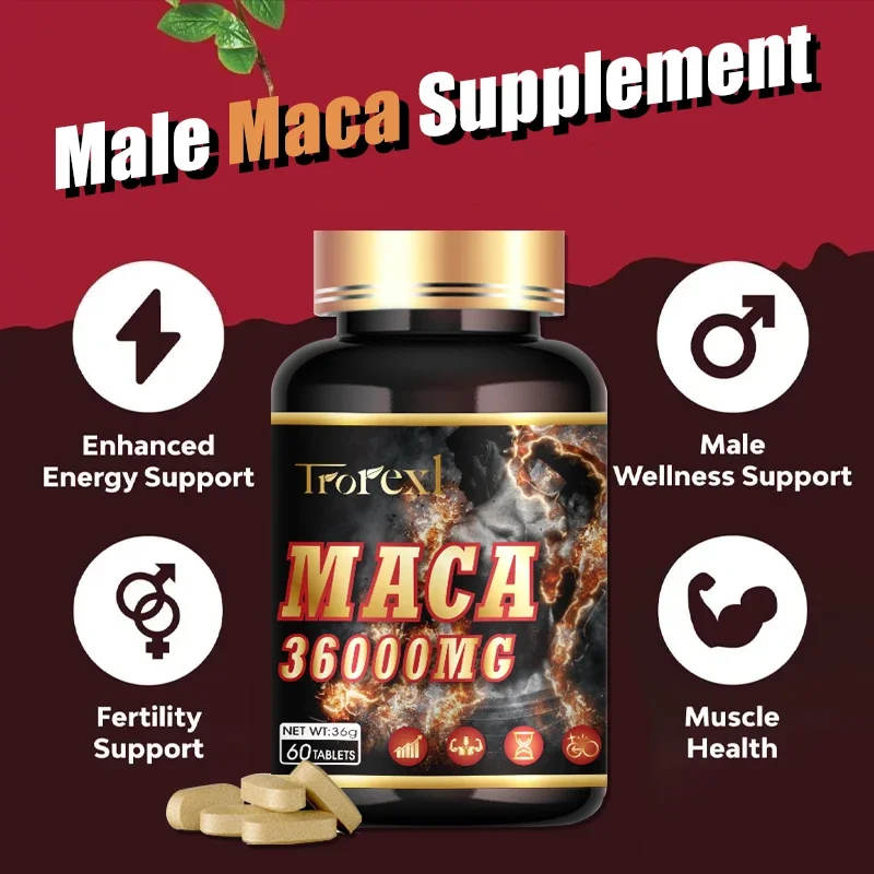 MACA ROOT HIGH STRENGTH EXTRACT CAPSULES 60 VEGAN