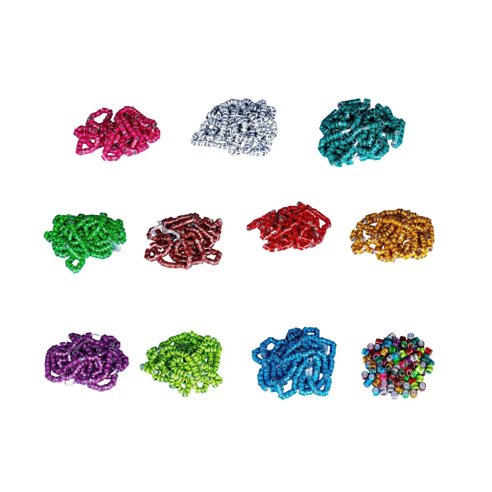 Anillos de identificación para palomas – Set profesional de aluminio numerado - imagen 2