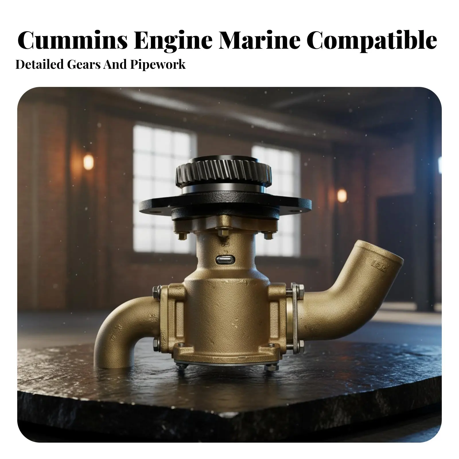 

6BTA5.9 Cooling Pump Accurately Manufactured Ocean-Going Engine Seawater Pump Machinery Part Long-Lasting for Mechanics
