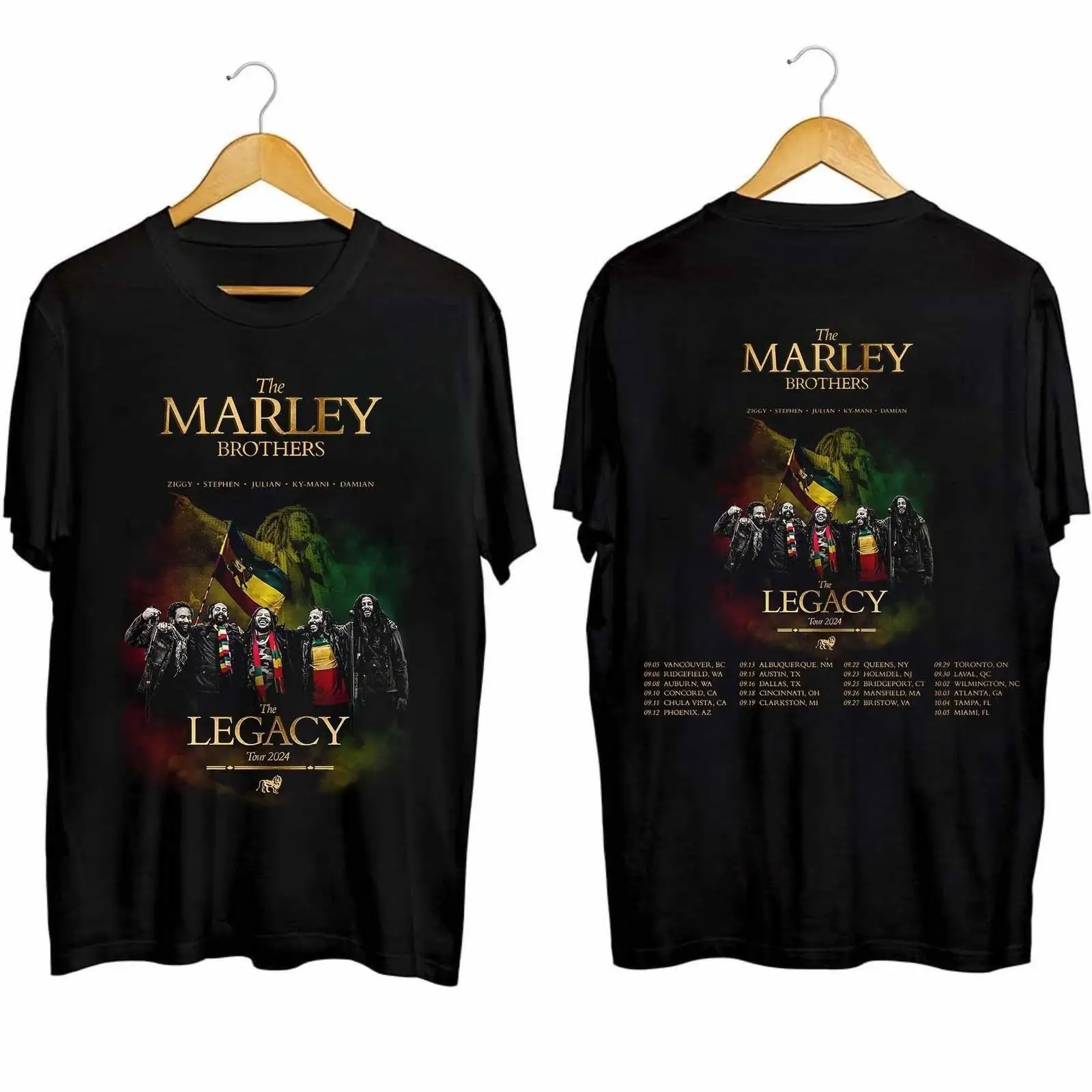 The Marley Brothers 2024 Tour Shirt  The Marley Brothers Legacy Tour 2024 Shirt