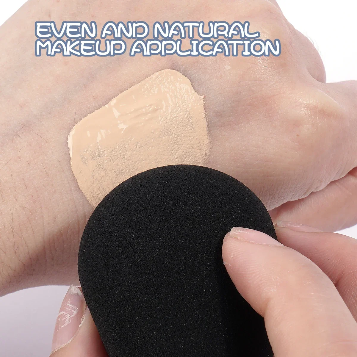 Kit de esponjas de maquillaje, esponja triangular para mezclar polvo, esponjas de aire para dedos, herramienta de belleza para maquillaje impecable, 12 Uds.