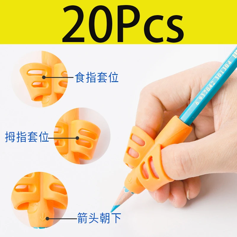 

20Pcs Pen Holding Corrector Elementary School Kindergarten Beginners Pencil Control