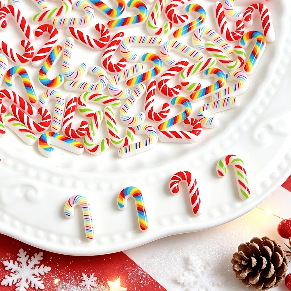 50Pcs 3D Christmas Candy Cane  - Xmas Resin Art review and price