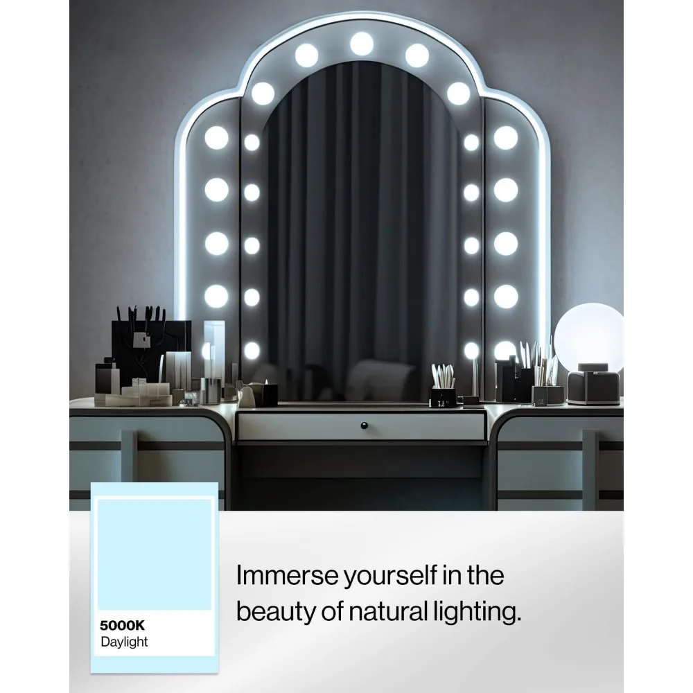 48 حزمة من مصابيح الغرور LED G25 عالية الإخراج للحمام، 1000 لومن، 11 وات (100 وات مكافئة)، ضوء النهار 5000 كلفن، طاقة تدوم طويلاً- #3