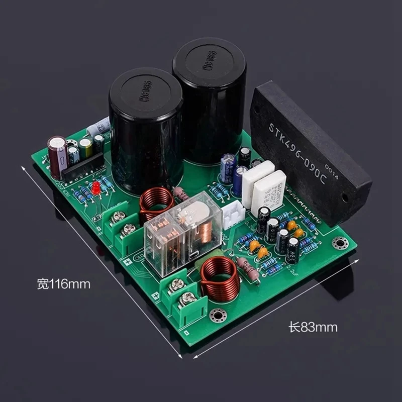 Assembly STK496-090 High-Power Low Distortion 100Wx2 Hifi Stereo Home Audio DIY Amplifier Board