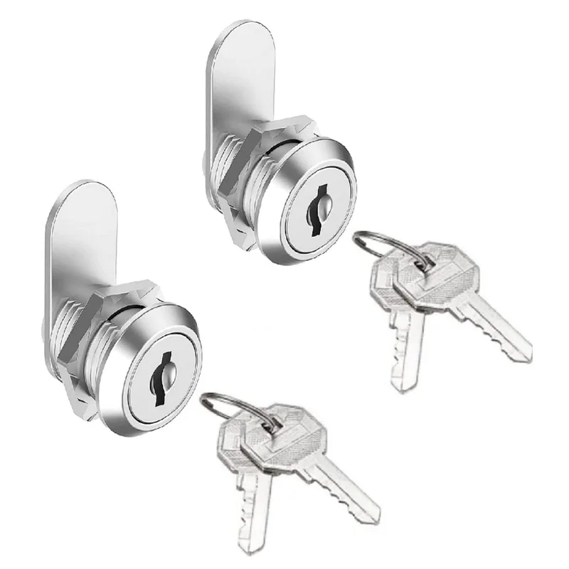 

Комплект кулачковых замков 35/47 мм для дверей, шкафов, почтовых ящиков, выдвижных ящиков, тумбочек и т.д., в комплекте 2 ключа