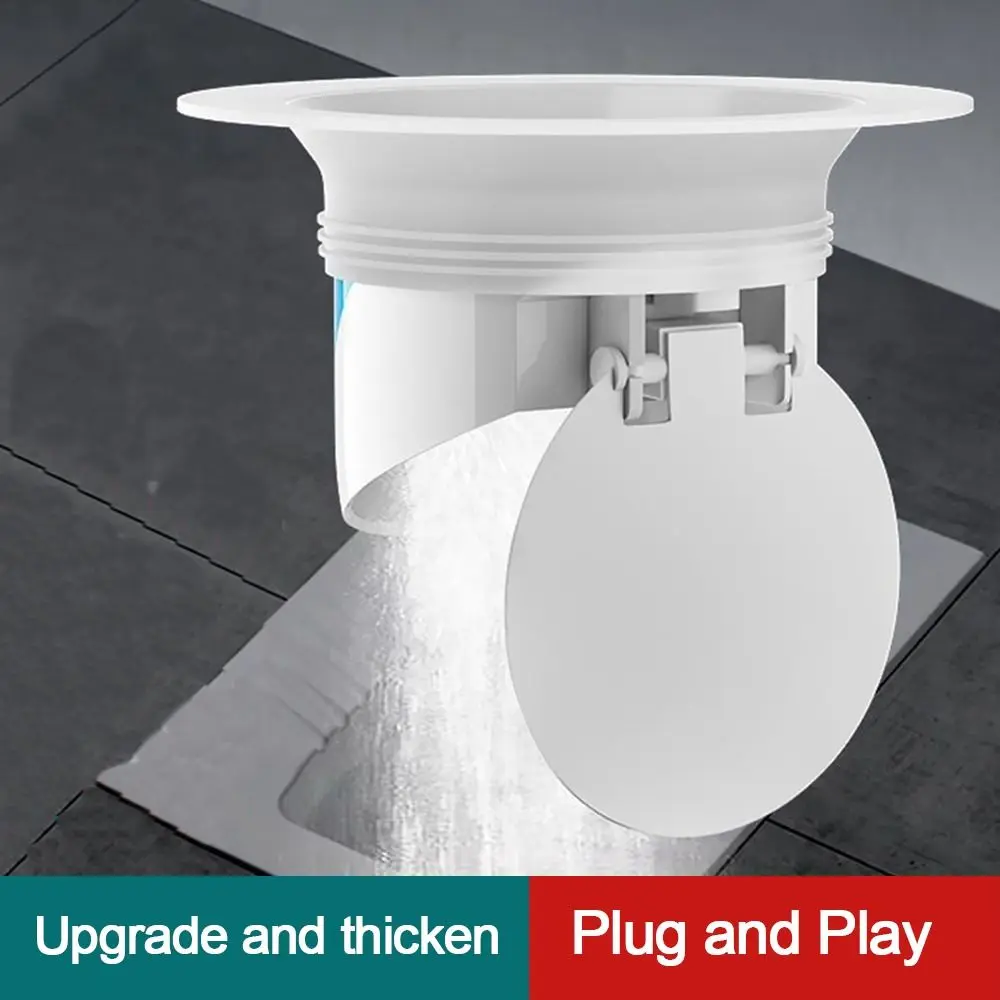 Anti-Odor Squatting Pan Anti-smell Plug white Plastic Anti-blocking Cover Deodorize Prevent Sewage Overflow Toilet Fitting