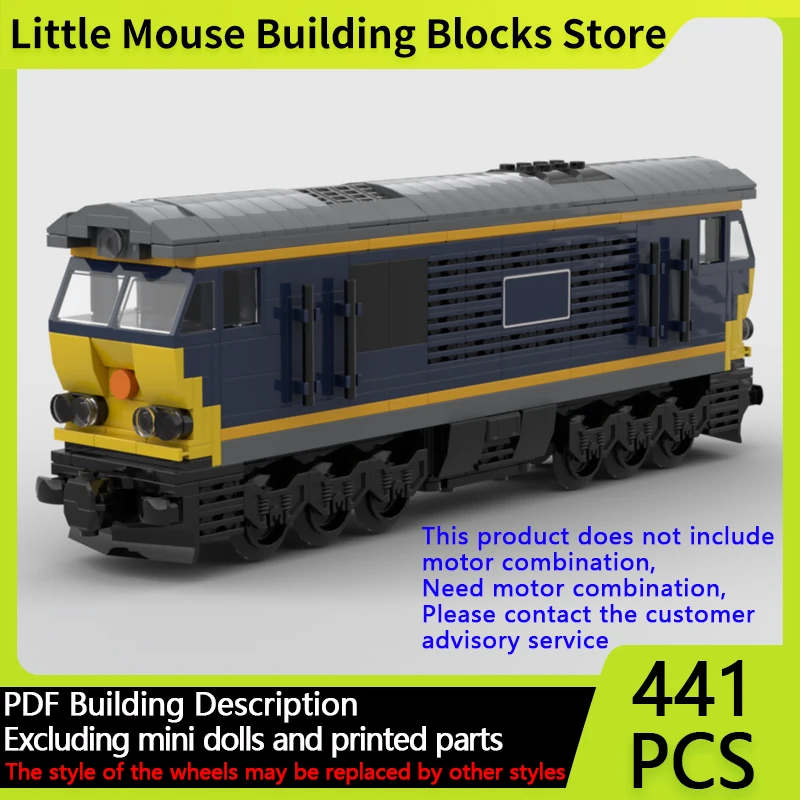 

City Car Model MOC Building Bricks Class 66 Freight Locomotive Modular Technology Gifts Holiday Assemble Children Toys Suit