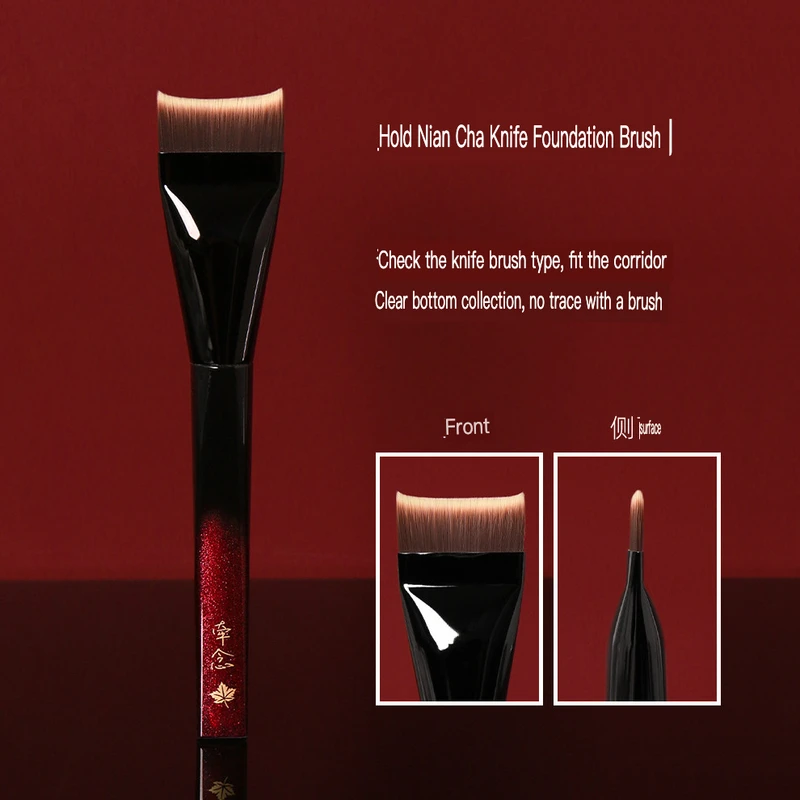 

Qanlian H69 Curved Foundation Brush Easy For Beginners Use, Does Not Stick To The Foundation, Is Lightweight And Adheres Well,
