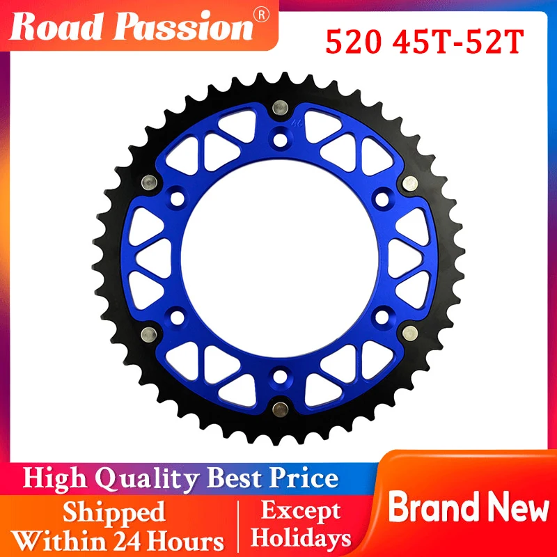 

Motorcycle 520 45T - 52T Rear Sprocket For FE250 FE350 FE390 FE450 FE501 FE570 FX450 TE125 TE250 TE300 FC250 FC350 FC450 FS450