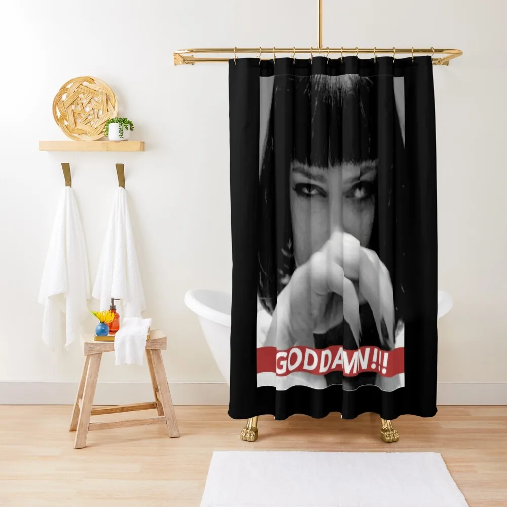 MIAS-FUNNY-WALLACES Shower Curtain For Bathroom Window Luxury Bathroom Curtain