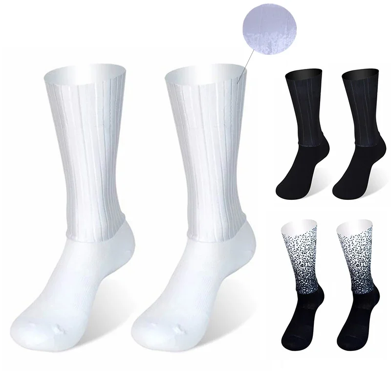 

Silica Summer Aero Bike Team New Cycling Socks Gel Non-slip Breathable Pro Racing Sports Socks Men Women Calcetines Ciclismo