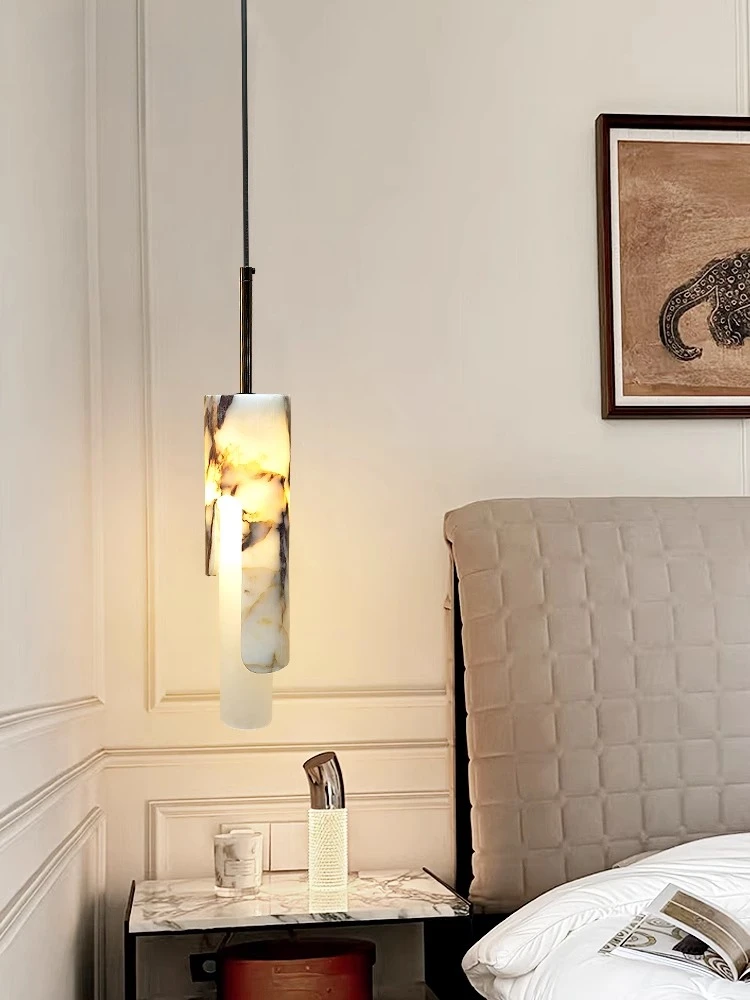 شريط إضاءة معلق للمطاعم الحديثة، مصباح معلق بجانب السرير من الرخام البلغاري لغرفة المعيشة وغرفة النوم الرئيسية