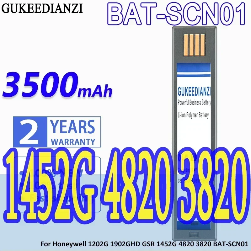 High Capacity GUKEEDIANZI Battery  3500mAh For Honeywell 1202G 1902GHD GSR 1452G 4820 3820 BAT-SCN01 General Scanners printer