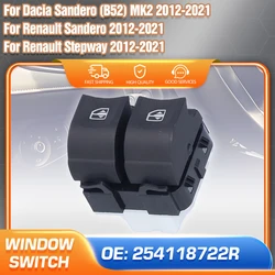 254118722R LHD For Dacia Sandero B52 MK2 Renault Stepway 2012-2021 Power Master Window Control Switch Regulator Button 7 Pins