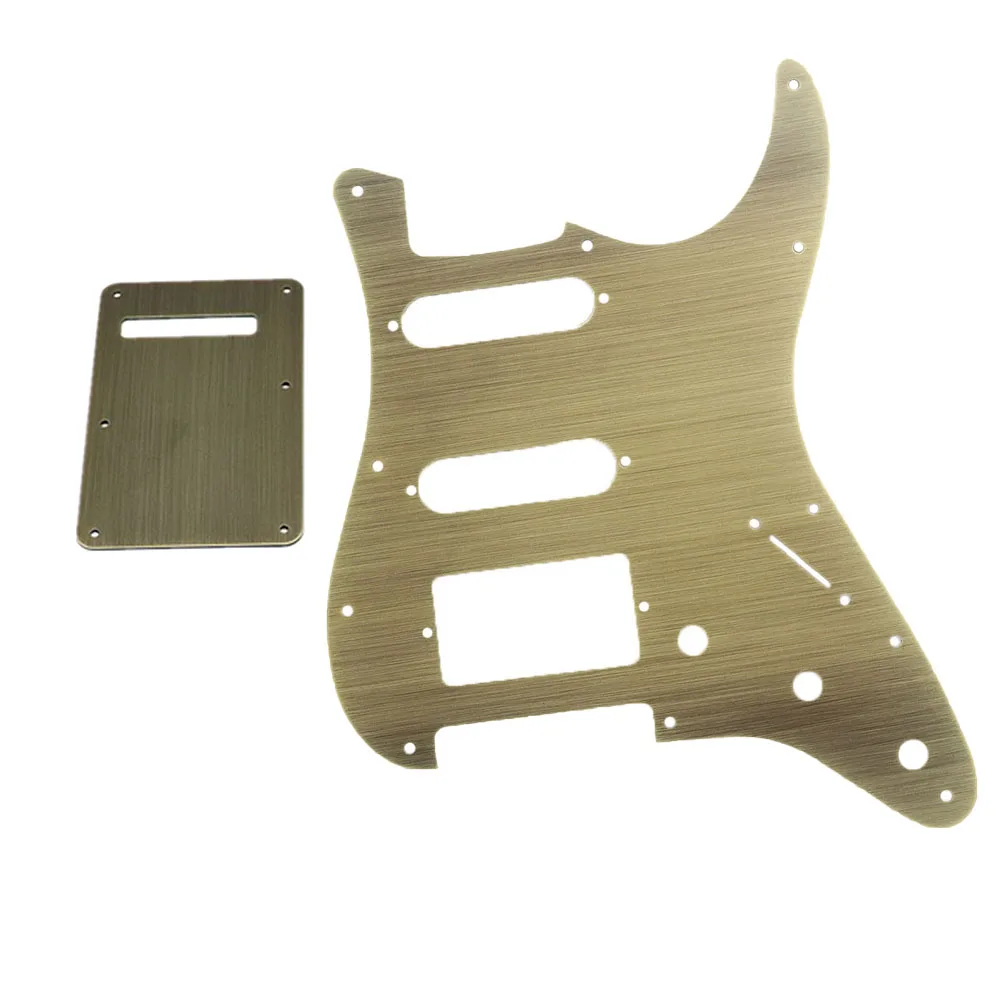 1set Guitar Pickguard Metal SSS/SSH Pickguard & Back Plate Tremolo Cavity Cover for ST Electric Guitar