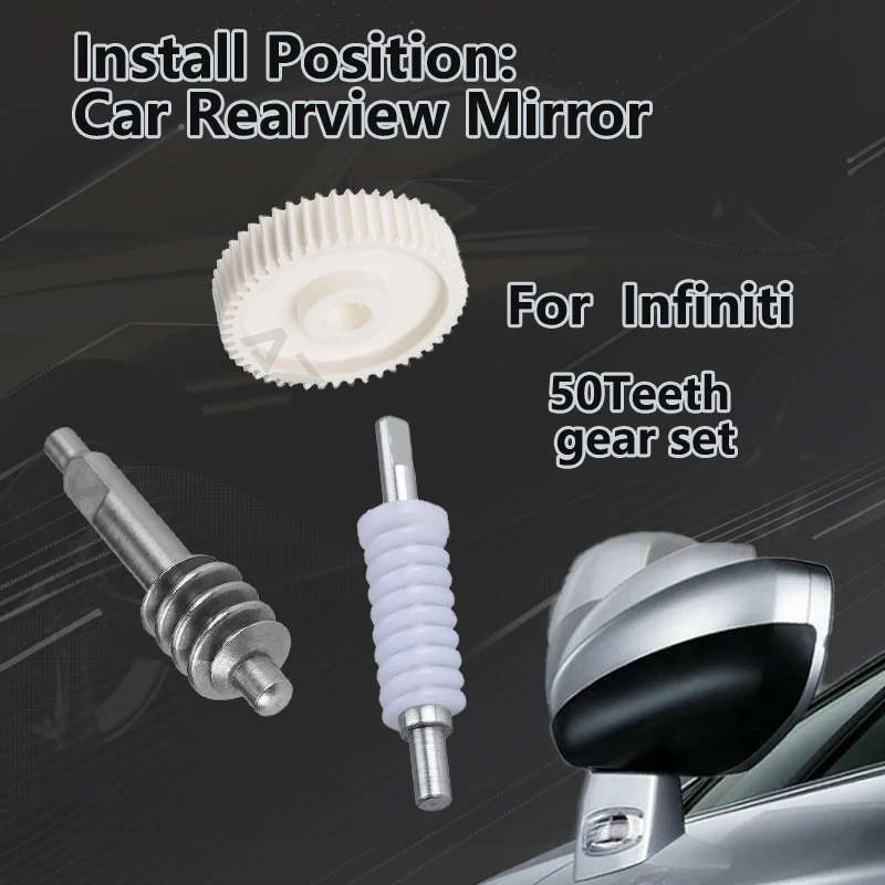 

AZGIANT For Infiniti EX35 EX37 EX25/Q50 Q60 Q70 Q70L Car Auxiliary rearview folding mirror R L parts inner 50T gears tool new