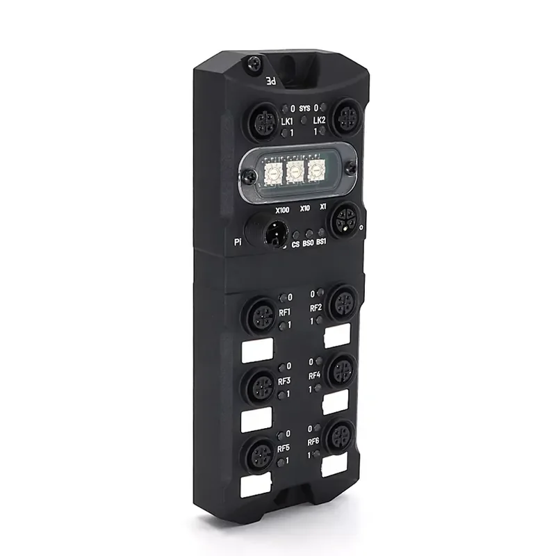 

KRONZ Gateway Module with Modbus TCP Interface Supports PLCs IP67 18-30VDC M12 5 Pin Female Connector RS-485 RFID Gateway