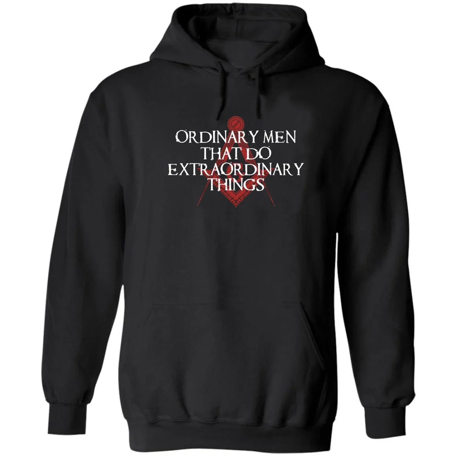 Freemason Square & Compasses Symbol Masonic Mason Quotes Pullover Hoodie 100% Cotton Comfortable Casual Mens Sweatshirts