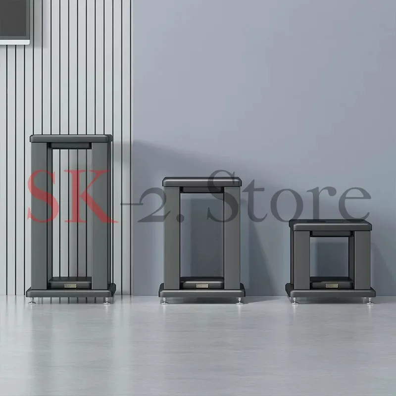 Desktop AV Room Metal Wooden Surround Speaker Floor Shock Absorbing Foot Spike Stand 1pcs S-066 Professional Tripod Stand