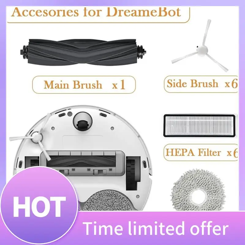 

B69C For Dreame L10S Ultra/ L10 Ultra/ L10S Pro, Replacement Parts For Xiaomi X10 Plus Main Side Brush Hepa Filters Mop Pads