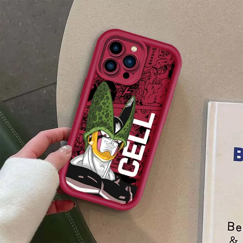 D-Dragon Ball Broly Jiren Capa para Apple iPhone 17 16 15 14 13 12 11 Plus Pro Max Olho Escada Capa de telefone
