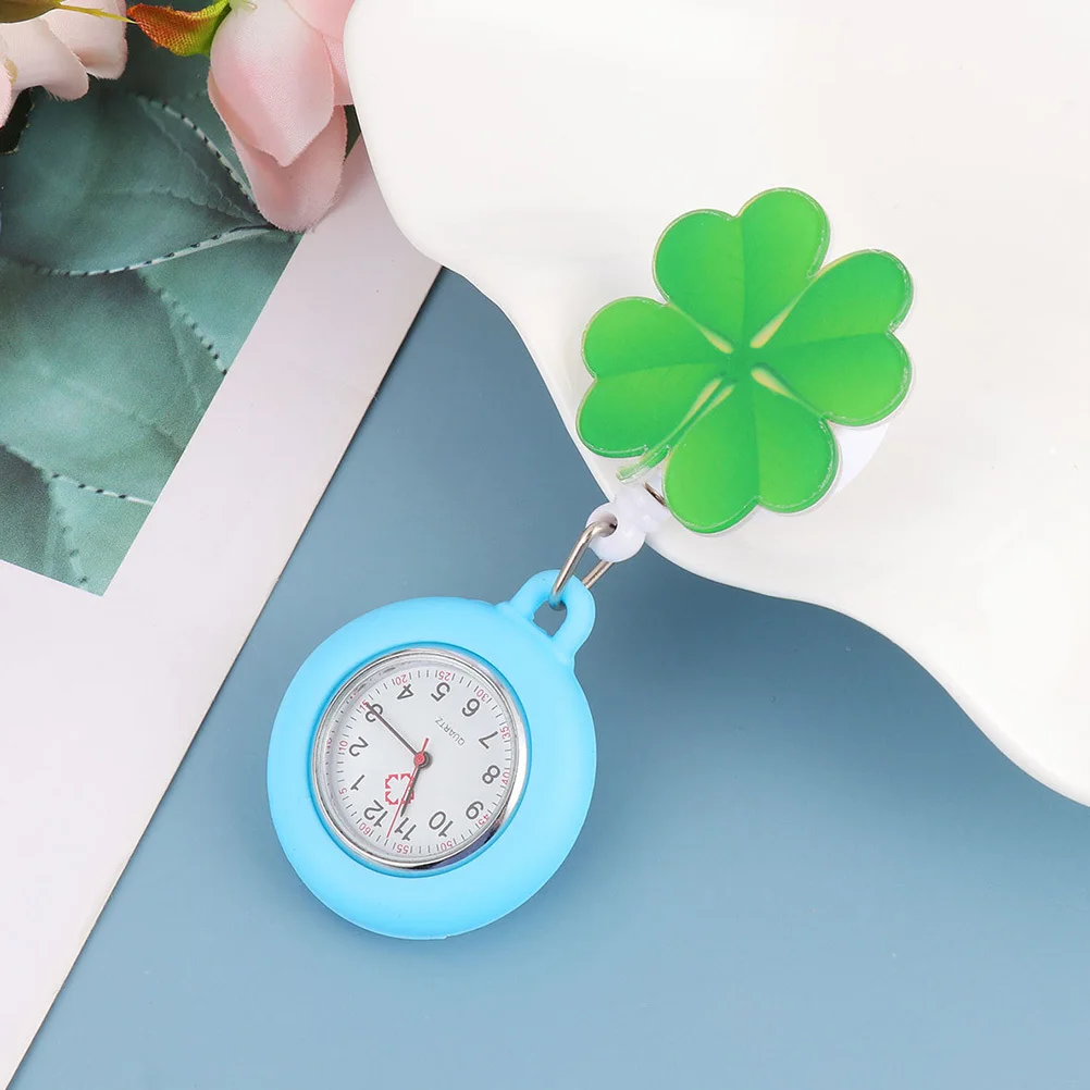 

2Pcs Nurse Watches Convenient Clip-on Retractable Large Dial Pocket Watch for Nursing Professionals Nurse Watch
