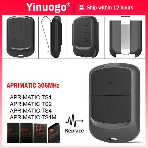 306MHz APRIMATIC TS1 TS2 TS4 TS1M 차고 문 오프너/게이트 원격 제어 APRIMATIC 휴대용 송신기