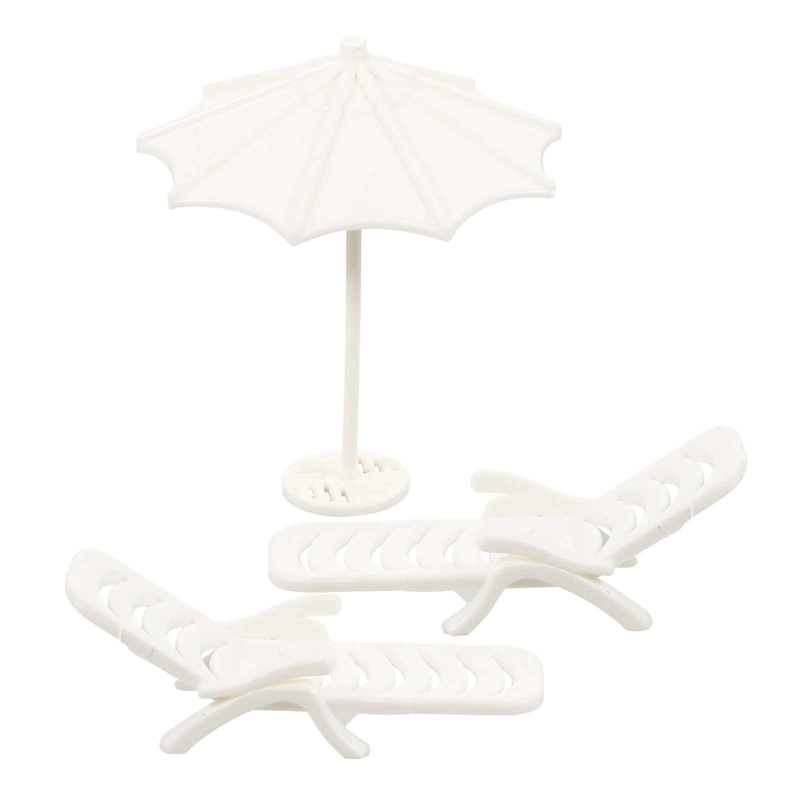 

Sand Table Model Material Chairs Miniature Simulated Beach Manual Deck Abs