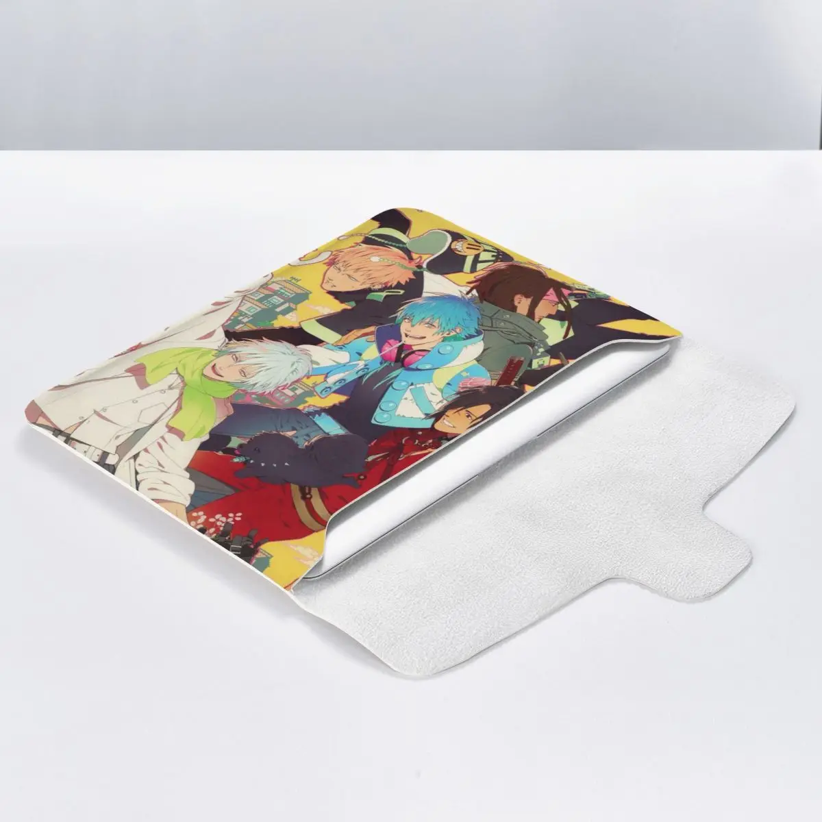 Dramatical Murder Anime PU Leather Horizontal Laptop Sleeve Shockproof Soft Lining Notebook Case 13 Inch