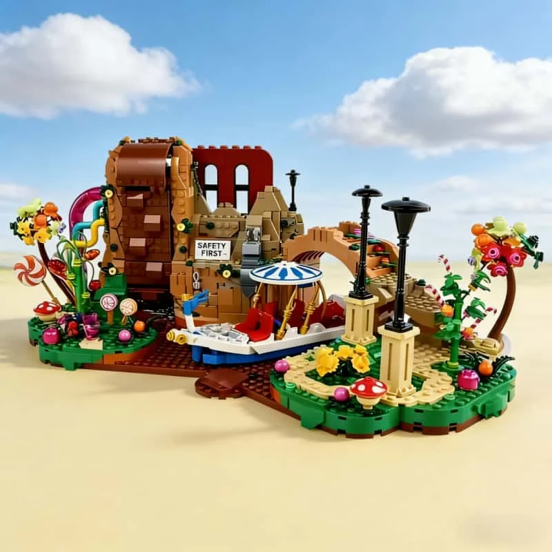 

2026 new MOC Chocolate Factory creative assembly building creative brick toy adult Christmas birthday holiday gift