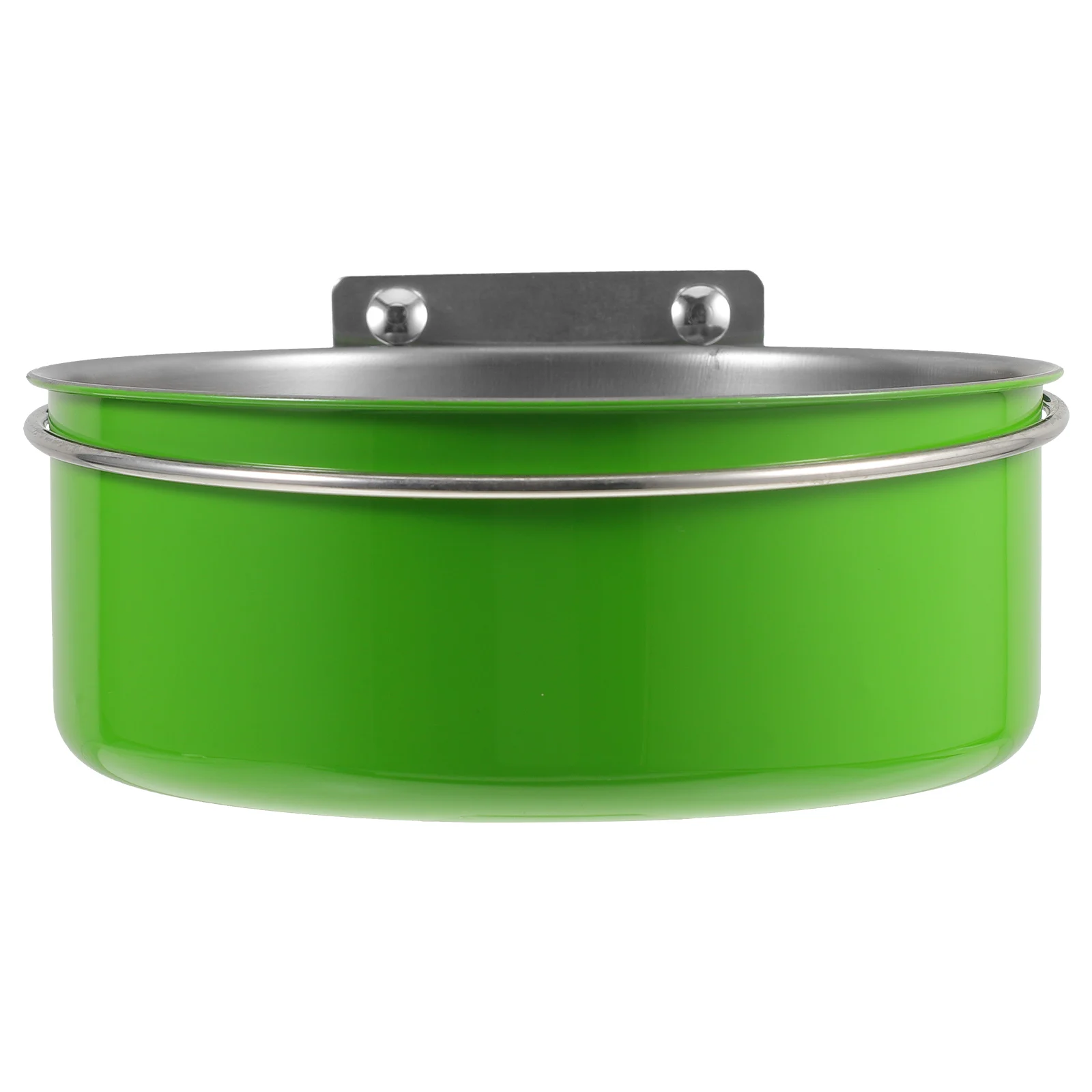 

Elevated Dog Stainless Steel Hanging Pet Feeding for Cage Anti-Overturn Reusable Puppy Water Bowl Washable Kitten Food for Crate