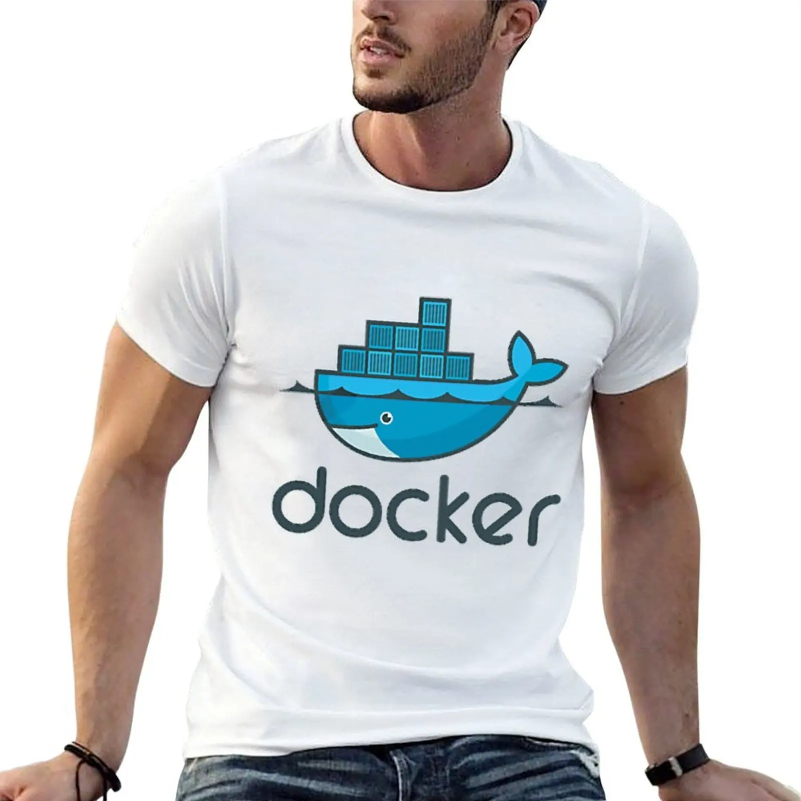 

for T-Shirt man graphic shirts anime t Docker man funny tshirt shirt debian, ,redhat, t linux, luxury