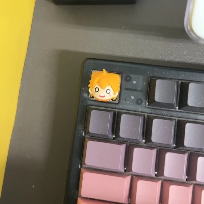 هايكيو!! أنيمي شخصية كرتونية البضائع لوحة المفاتيح الميكانيكية المخصصة Esc Keycaps سلسلة لطيف Otaku مفاجأة هدايا رائعة #3