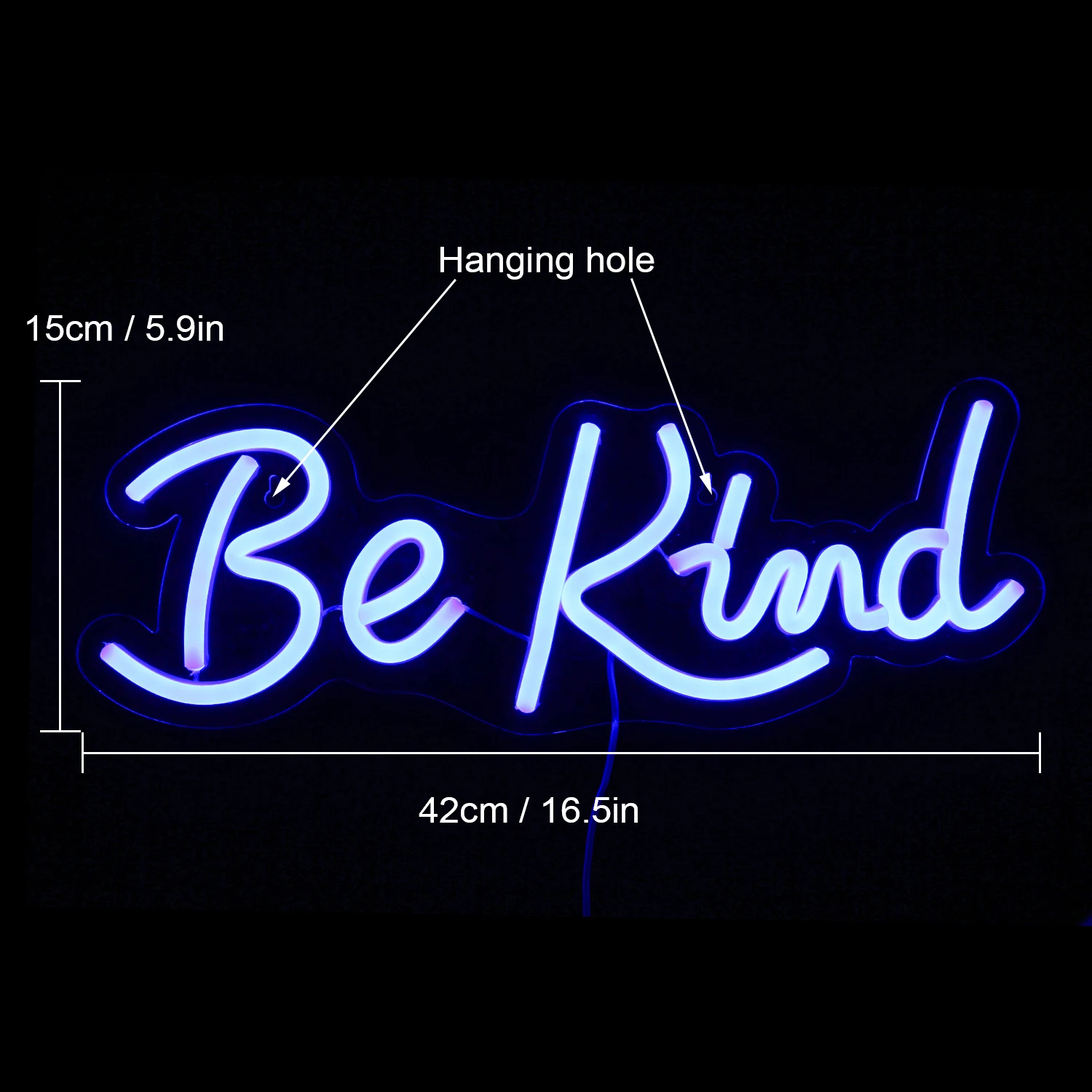 Wanxing LED Neon Light Sign Be kind Home Art Wall wedding Bar Bedroom aesthetic room Birthday Party decorate atmosphere Gift