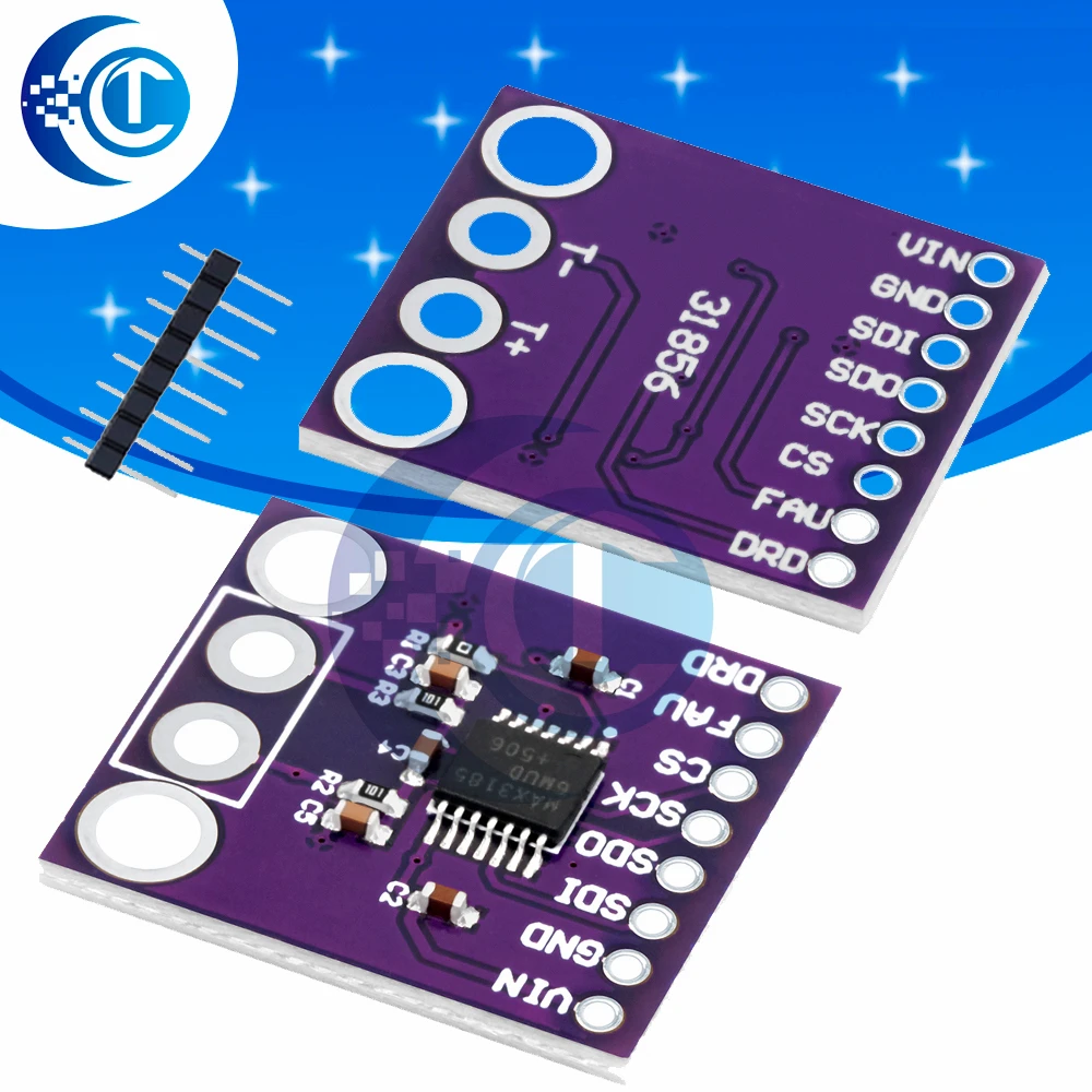 MAX31856 Thermocouple Module: High-Precision SPI A/D Converter for Arduino Temperature Measurement