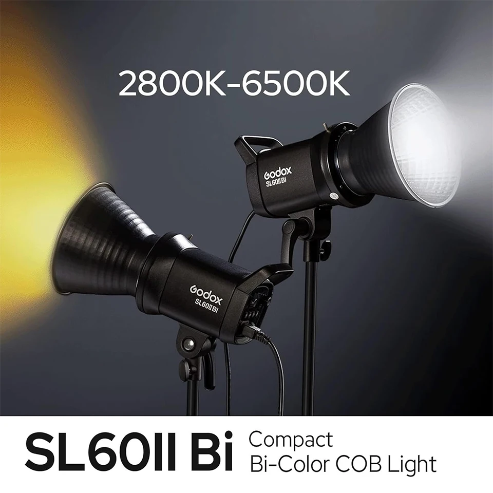 Godox SL60IID SL60IIBi 75W デイライト バイカラー LED ビデオライト