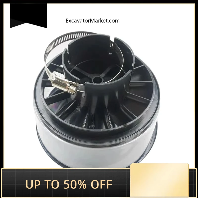 

For Doosan Daewoo 55 Hitachi 70 Hyundai 60 Excavator Prefilter Intake Filter Air Purifier