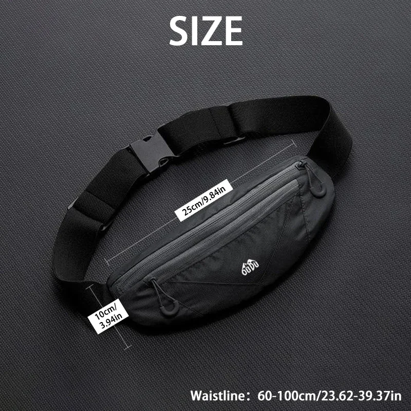 Sac de taille unisexe avec poche à double fermeture éclair, ceinture de sport, sac de ceinture de yoga, sac de ceinture, portefeuille pour téléphone portable, course à pied, 2024