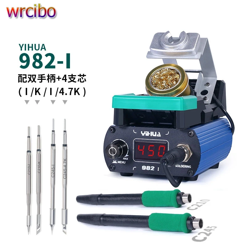 

Yihua 982-I Precision Constant Temperature Rework Tools Work With C210 C245 Soldering Tips For Phone Repair Soldering Station