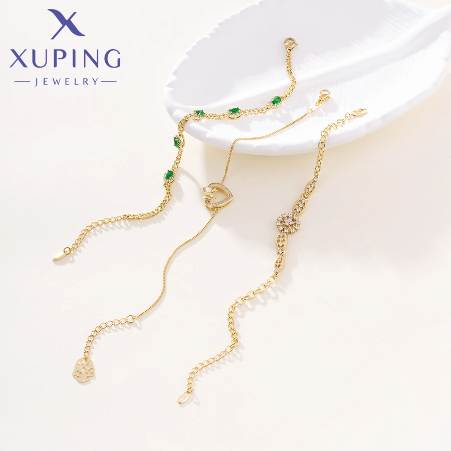 Xuping Jewelry Promotion Exquisite Mixed Designs Elegant Simple Women's Bracelet Birthday Gifts R407