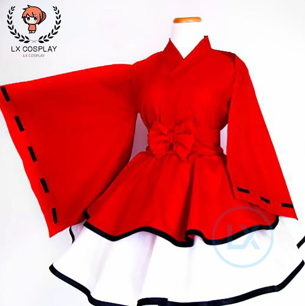 

Anime Cosplay Costume Sesshoumaru Miroku Sango Lolita Inuyasha Kimono Dress Full Sets Custom Made Female Halloween