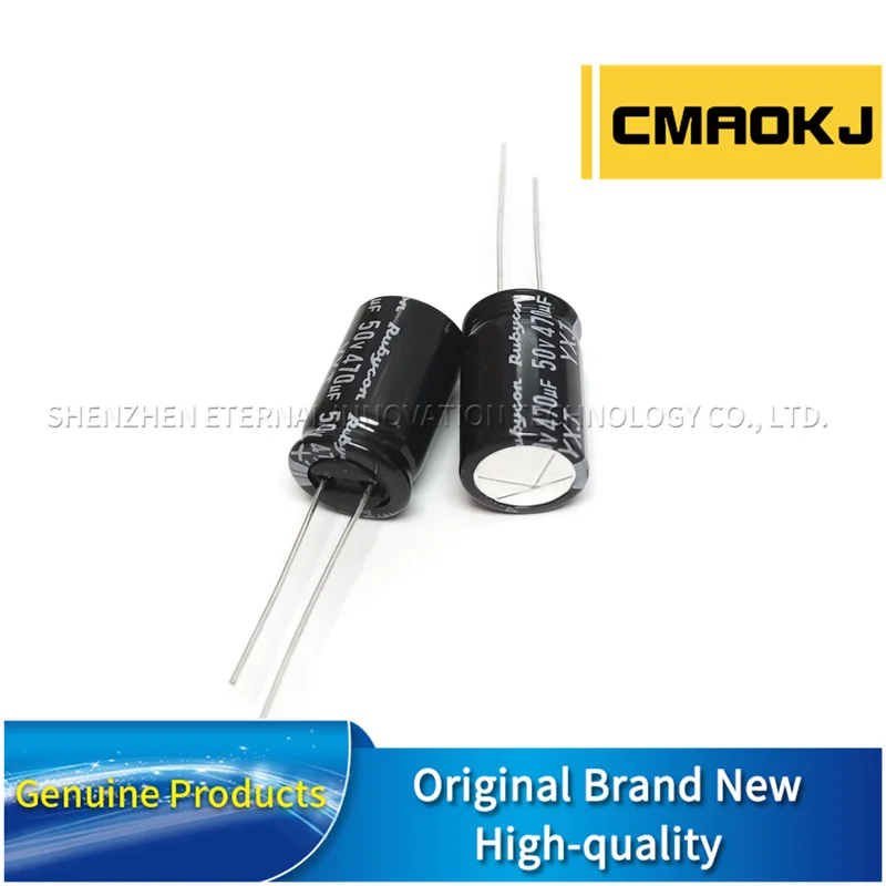10 шт. 50V470UF YXJ 12,5X20 RUBYCON оригинальный новый алюминиевый электролитический конденсатор 50YXJ470M12,5X20 длительный срок службы с низким импедансом