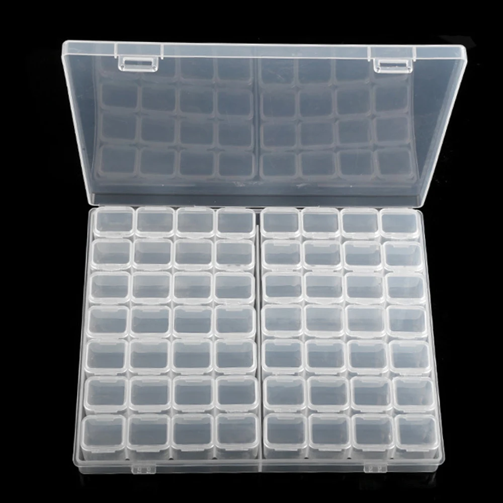 1 st 28/32/48/56/64 Slots Plastic Opbergdoos, DIY Diamant Schilderen Kralen Bedels Sieraden Accessoires Organizer Box